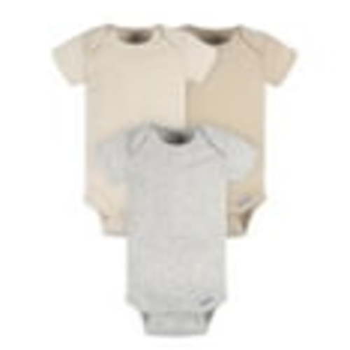 Gerber Baby Boy or Girl Unisex Short Sleeve Bodysuits, 3-Pack, Sizes Preemie - 24 Months