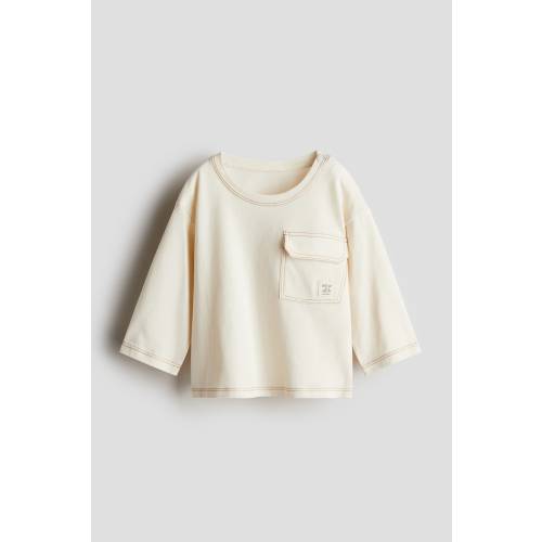 POCKET-DETAIL JERSEY SHIRT