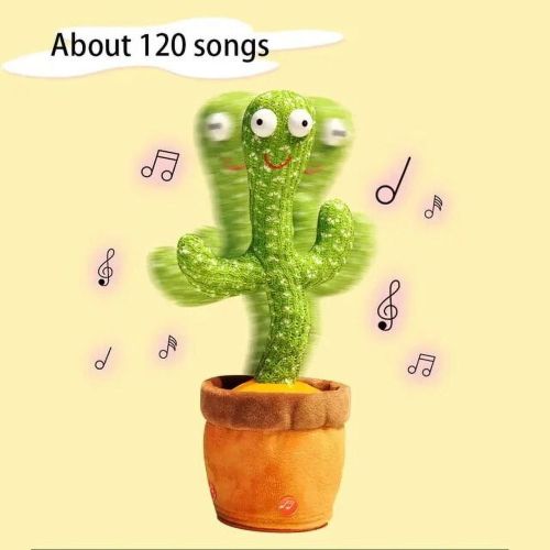 Intelligent Cactus Interactive Learning and Musical Kawaii Toy for Kids to Dance Record and Speak with Fun peluches Plush toys tops