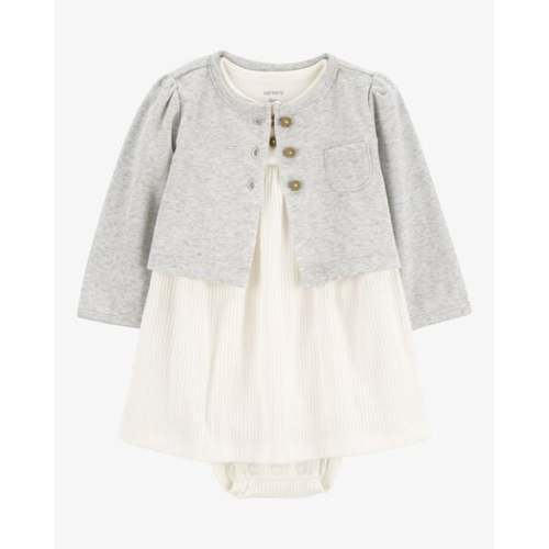 Baby 2-Piece Bodysuit Dress & Cardigan Set - Carter's | Carter's