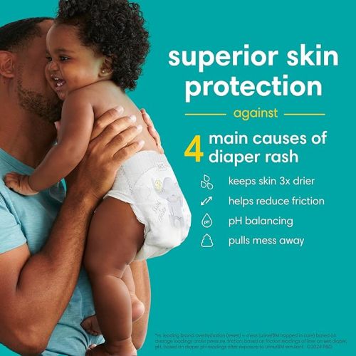 Pampers Baby Diapers - Swaddlers - Size 1, 198 Count, Ultra Absorbent Disposable Infant Diaper