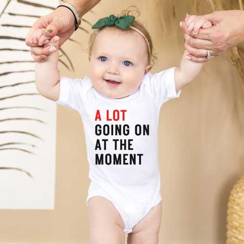 A Lot Going On At The Moment Baby Bodysuit Baby Shower Gift for Mom Music Lover Gift Concert Bodysuit Song Lyric Romper Baby Outfit Birthday