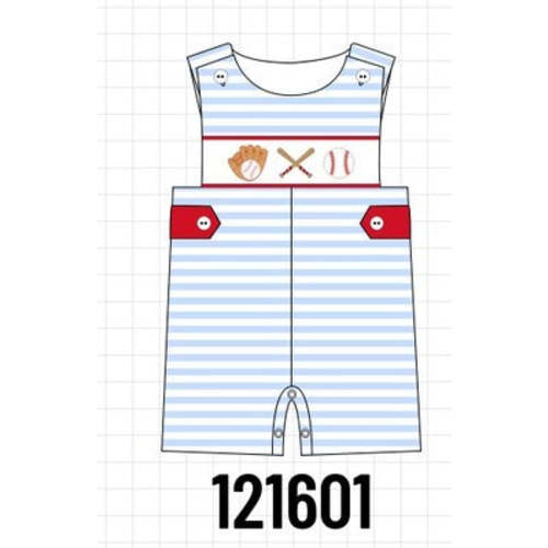 Blue baseball embroidery boy jonjon – HoneyBean