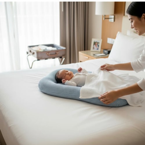 3D-Touch Breathable Lounger for Newborns