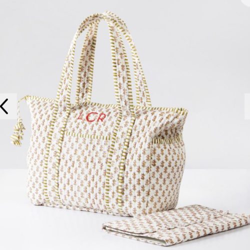 Block Print Diaper Bag