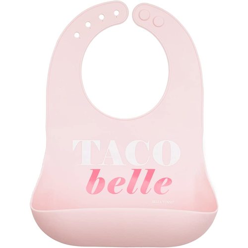 Bella Tunno Wonder Bib - Adjustable Silicone Baby Bibs for Girls, Durable and Waterproof BPA Free Silicone