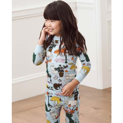 Kids BAGGU Long John Pajama Set