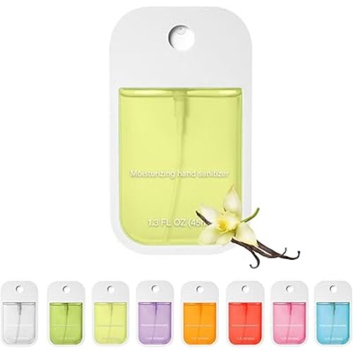Power Mist Hydrating Hand Sanitizer Spray, Portable Travel-Size Hand Sanitizer Spray,8 Scents, 500-Sprays Each,Suitable for Both Adults and Children (Vanilla)