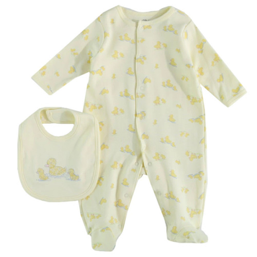 Little Me 2-Piece Duckling Footie Set
