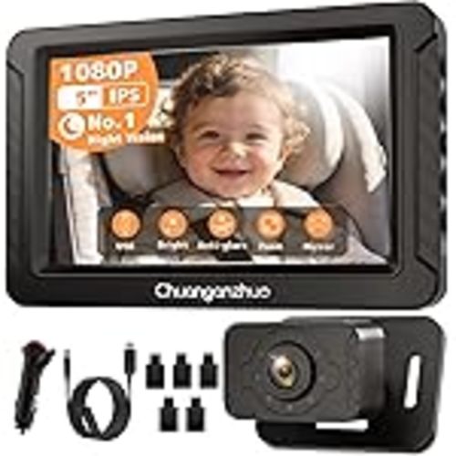 Amazon.com: Yakry Baby Camera for Car 7.2-Inch: 3X Larger View HD 1080P Auto Night Vision for SUVs MPVs Larger Vehicles, 150° Wide Angle Full Backseat View, 5-Min Easy to Install for Rear-Facing Infant Seats : Baby