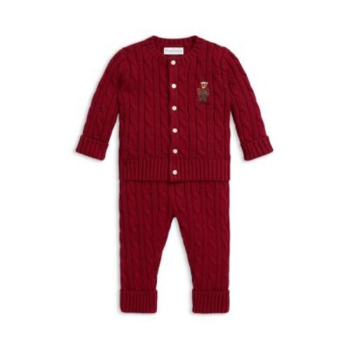 Polo Boys' Polo Bear Cotton Cardigan & Pant Set - Baby