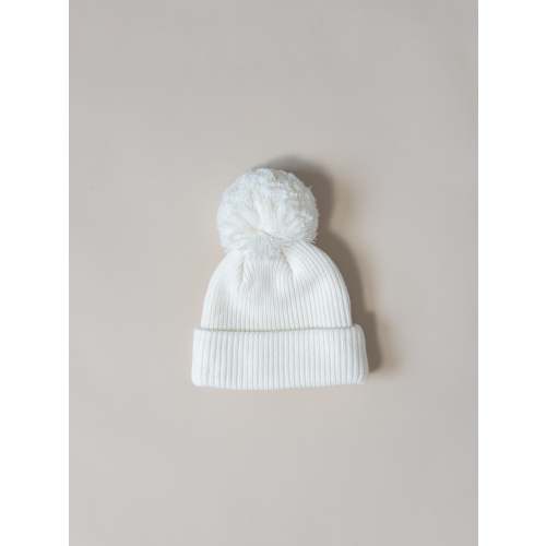 Knit Pom Hat - Cloud