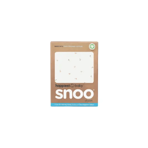 100% Organic Baby Bassinet Sheets for SNOO (Cherry)
