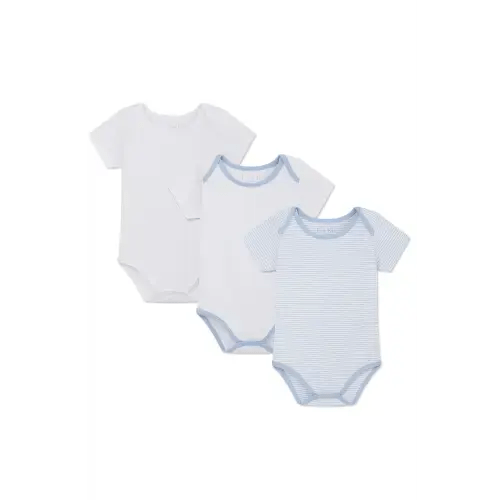 LAKE | Baby | Pima Cotton Pajamas | French Blue Baby Bodysuit Bundle