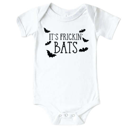 It's Frickin' Bats Graphic Bodysuit | White
