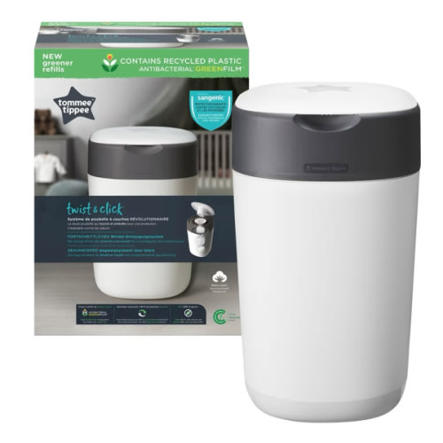 Tommee Tippee Twist & Click Advanced Nappy Disposal System - White