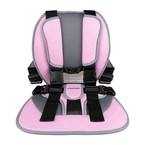 Urgown Golf Cart Child Positoner, 5-Point Design to Secure Little Ones During Golf-Cart Rides, with Adjustable Straps (Color: Pink)