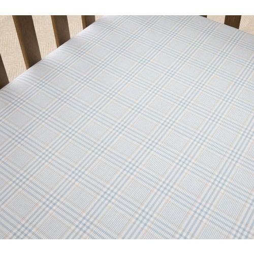 Bria Hammel Plaid Organic Crib Fitted Sheet