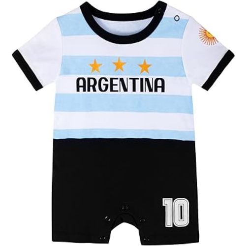 Cnins Sports Fan Baby Clothing Soccer Baby Rompers 0-24 Months Baby Soccer Outfit Infant Baby Clothes Shirt
