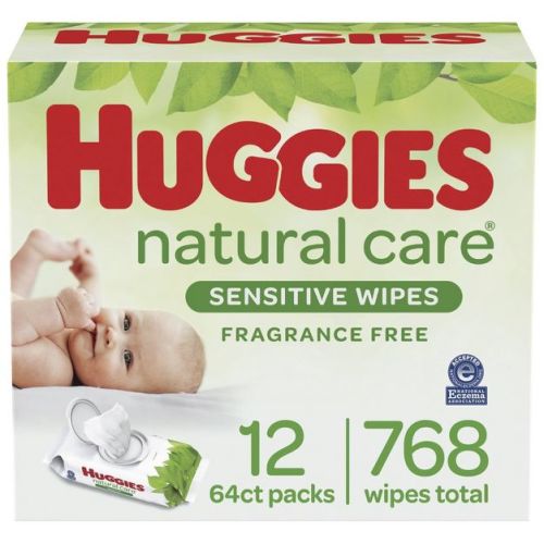 Huggies Natural Care Sensitive Unscented Baby Wipes (Select Count)