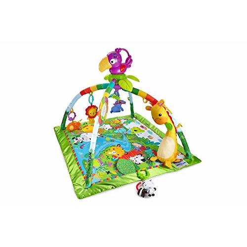 Fisher-Price Rainforest Music Lights Deluxe Gym Amazon Exclusive, Multicolor