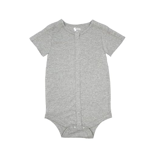 Spoonie Threads Short Sleeve Vertical All-Access Bodysuit | Preemie to 4T | Port Friendly Clothing