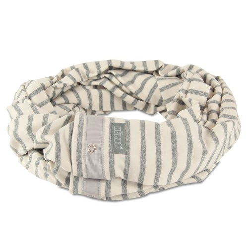 Nuroo Nursing Scarf, Gray Stripe