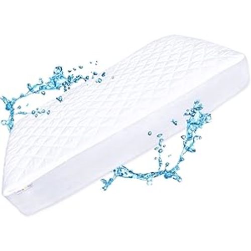Crib Mattress Protector Pad - Waterproof & Noiseless, Ultra-Soft Breathable Mattress Cover for Baby Cribs and Toddler Beds, Highly Absorbent Fitted and Dryer Safe