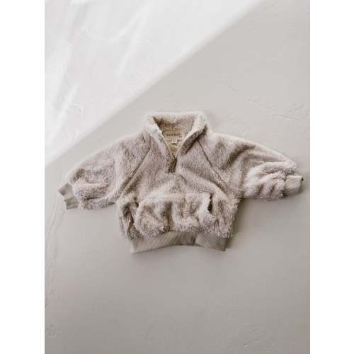 Smoke | 1/4 Zip Teddy Pull Over