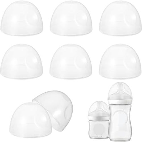 8 Count Baby Bottle Lids Compatible with Philips Avent Baby Bottles, Soft & Safe PP Bottle Caps for Avent Natural Plastic and Glass Bottles, BPA Free Baby Bottle Covers for Philip Avent Glass Bottle