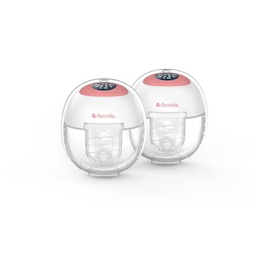 Ameda GLO Wearable Breast Pump | Wearable Breastfeeding Pump | Hands Free, Portable, Electric, Wireless, Hospital Grade | Breast Feeding Essentials | Baby Feeding Essentials