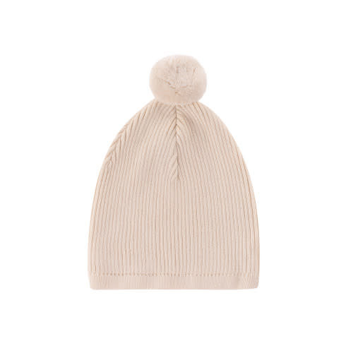 Rib Knit Pom Pom Beanie I Feltman Brothers