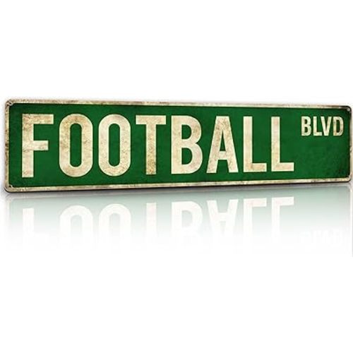 Football Party Decorations Accessories Gifts for Boys 8-12 Football Stuff Wall Decor for Men Room Football Room Gear Teen Boys Birthday Christmas Vintage Wall Sign