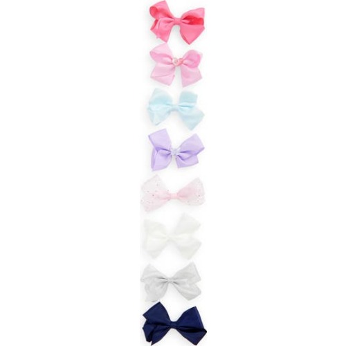 Kids' Assorted 8-Pack Bow Hair Clips
