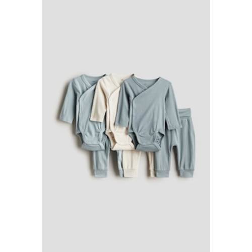 6-piece Ribbed Cotton Set