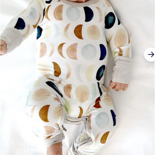 Luna Neutral Crescent Zippy – Little Sleepies