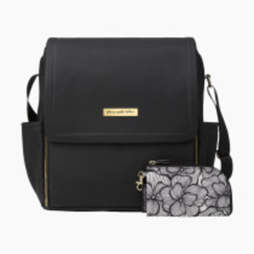 Petunia Pickle Bottom Boxy Diaper Bag Backpack - Black Matte Leatherette
