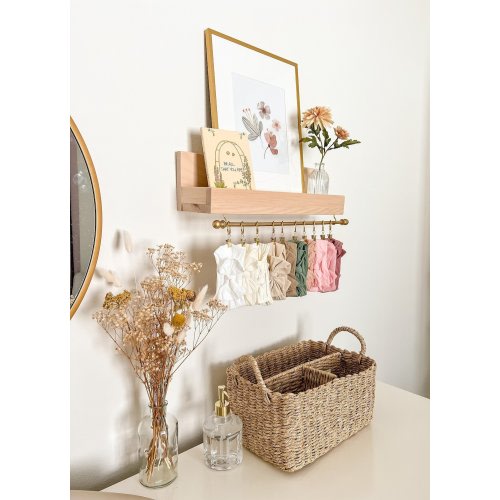 Headband Holder, Bow holder for baby girl, Nursery shelves, Hair bow holder, Floating shelf, Bookshelves, Clothes Rack