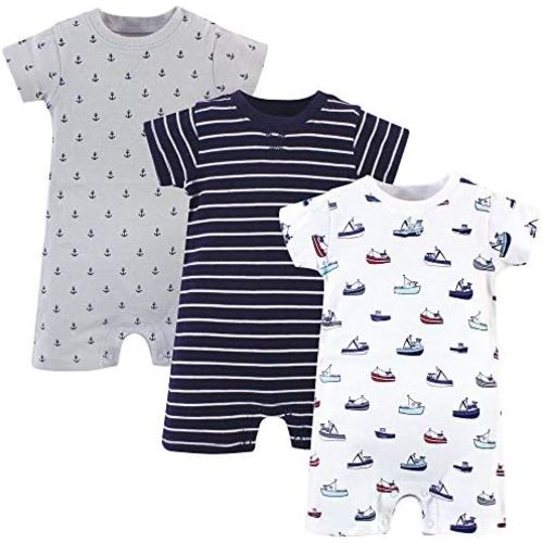 Touched by Nature baby-boys Organic Cotton Rompers