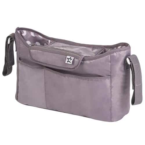 Tiny Twinkle Universal Stroller Organizer with Adjustable Strap - Waterproof Stroller Caddy Fits Baby Jogger, Nuna, Graco, Donna and Bugaboo Strollers (Luna