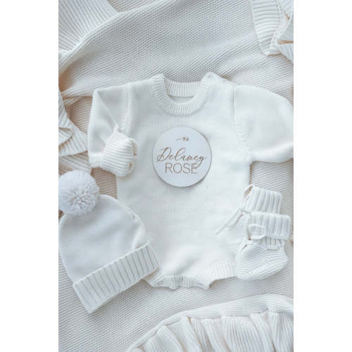 Personalized Printed Knit Sweater Bubble | Solid