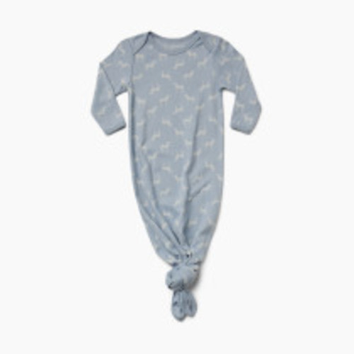Tiny Kind Knotted Gown - Ashely Blue Zebra, 0-3M