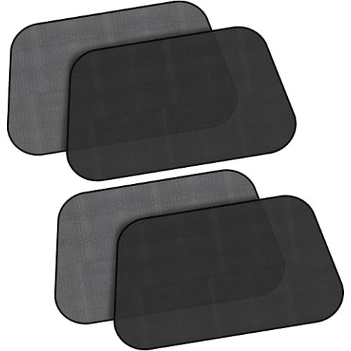 EcoNour Car Side Window Shades for Baby | 4 Pack Car Side Window Sunshade for Kids | Mesh Fabric Static Cling | UV Protection Sun Shades for Kids | Fits Most Cars, MVPs & Vans | X-Large (26"x16")
