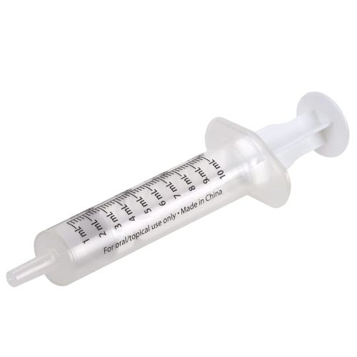 Kids & Baby Oral Dosage Syringe & Dispenser, Transparent, Easy to Use And Reusable, 2 TSP (10 ml) Capacity, BPA Free