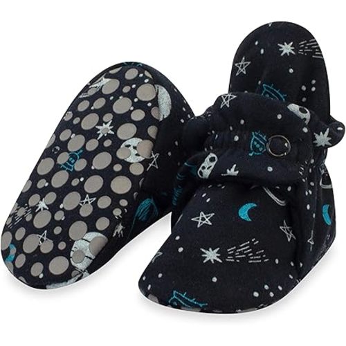 Zutano Unisex Organic Cotton Baby Booties With Gripper Soles