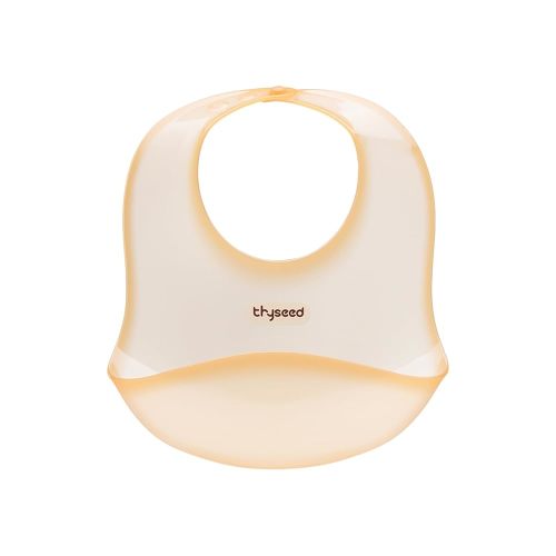 Ultra Thin & Light Waterproof Silicone Bibs for Babies Eating Toddler Feeding Silicon Food Catcher with Large Pouch