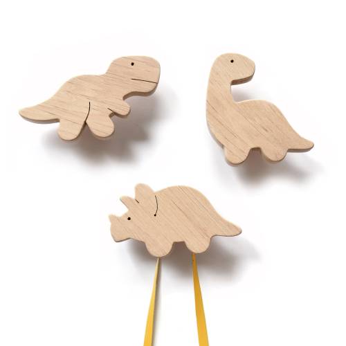 Dinosaur Wall Hooks - Prehistoric Nursery Decor - Dino Kids Room Decor - Tyrannosaurus Rex, Brontosaurus, Triceratops, Stegosaurus - 1pcs