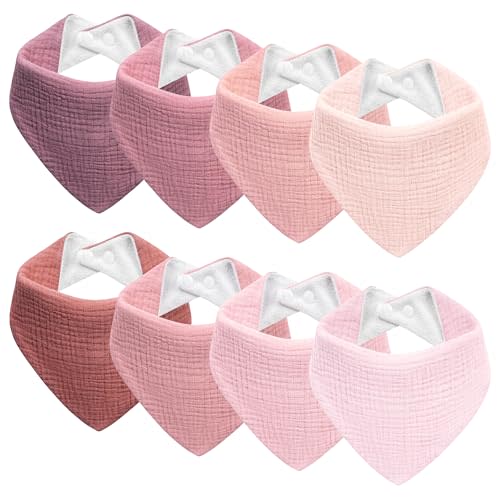 Kewlife gift Muslin Baby Bibs Baby Drool Bandana Bibs for Baby Girls Boys Infant Newborn Toddler Drooling and Teething