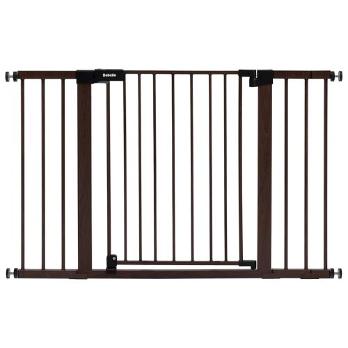 BABELIO Baby Gate with Black Wood Pattern, 29-48 Inch