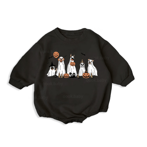 Baby Halloween Print Romper